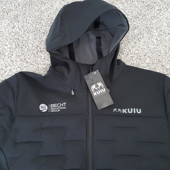 $349 KUIU Axis Thermal Hybrid Hooded Jacket Carbon Black L Waterproof Windproof - Picture 10 of 15